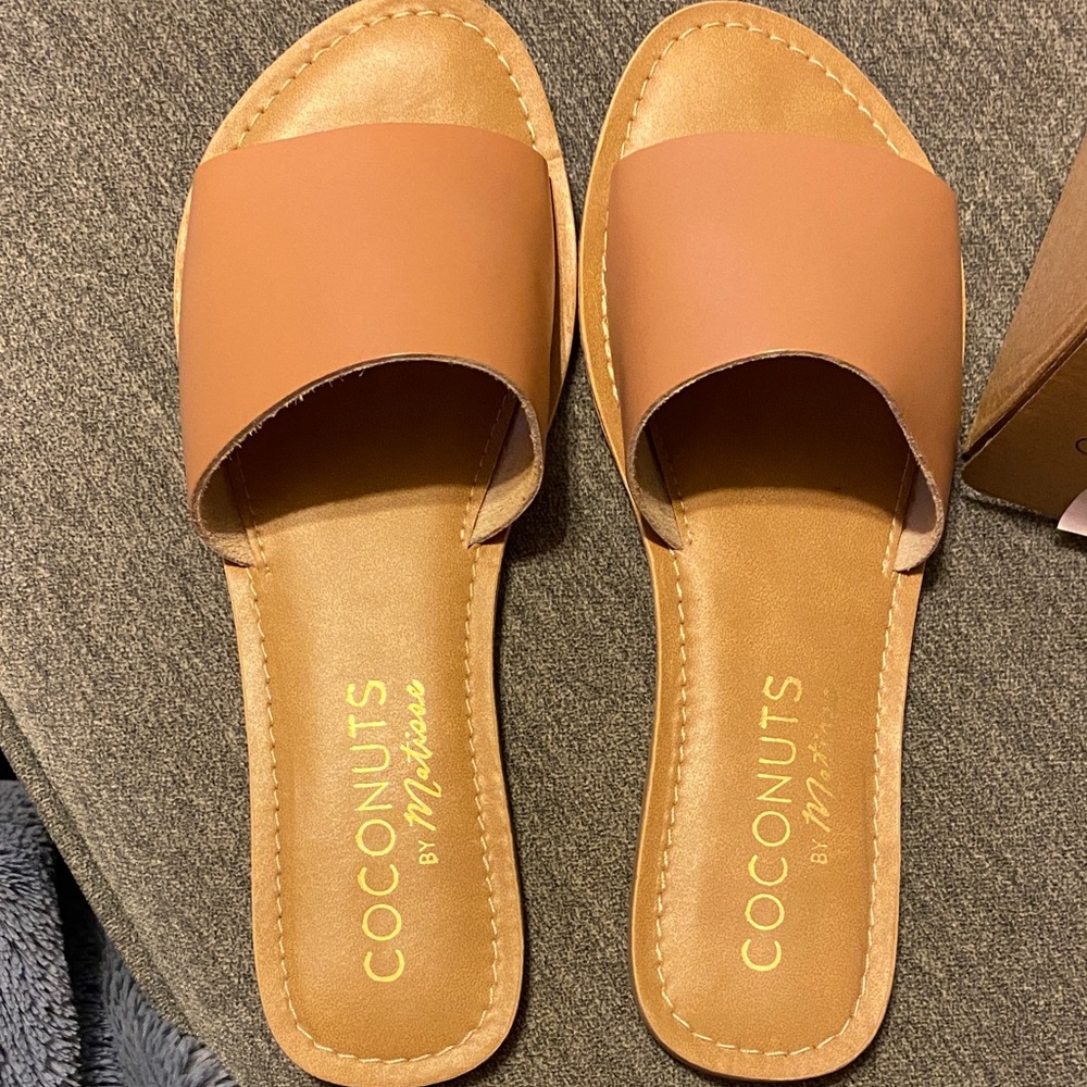 Coconuts by Matisse Cabana Nude Slide Sandals size 9 - Picture 2 of 3